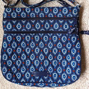 Vera Bradley Marrakesh Blue Paisley Quilted Tote Bag Purse